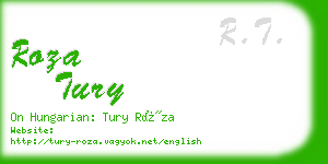 roza tury business card